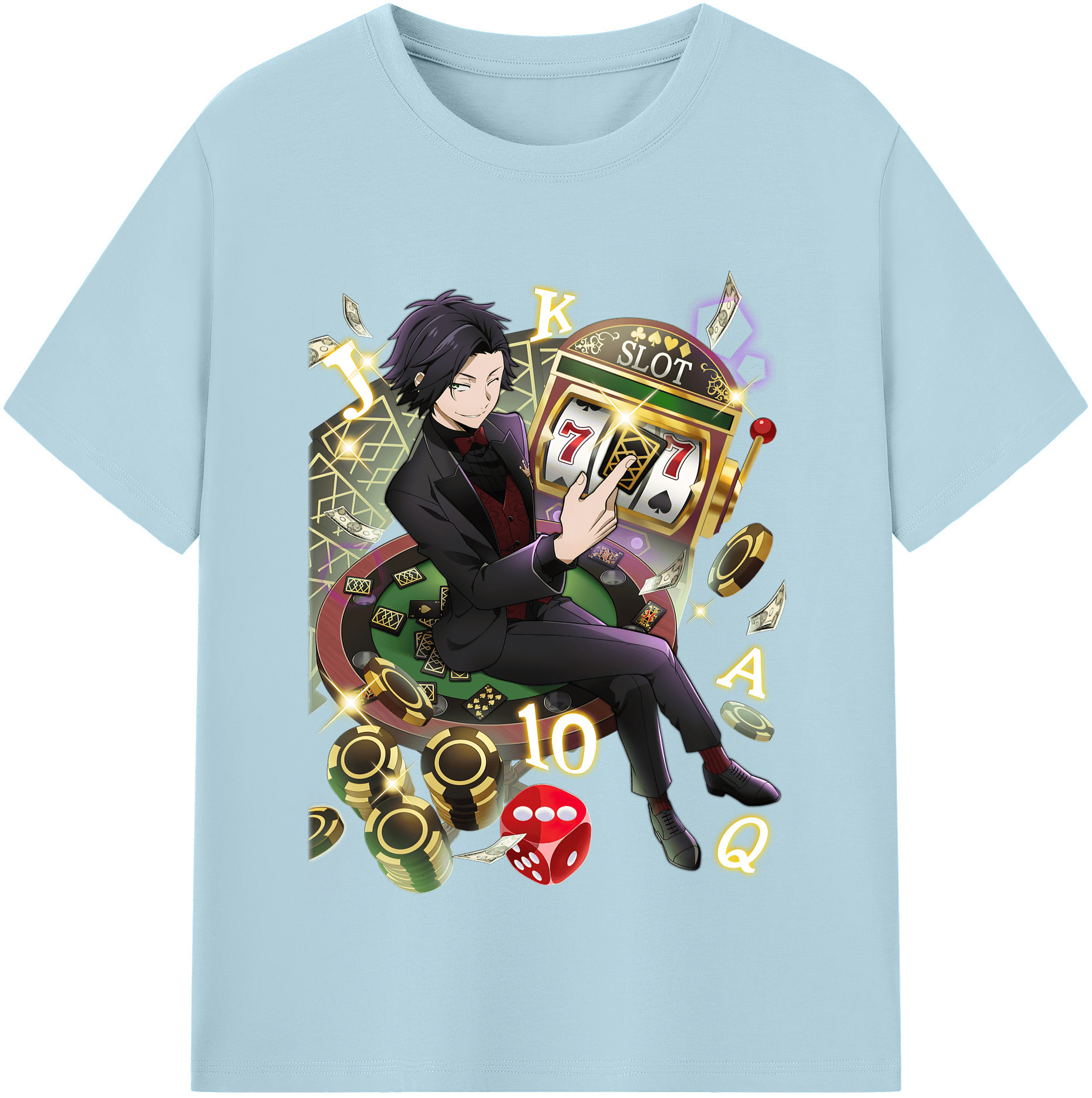 （画像用） 文豪ストレイドッグス Bungo Stray Dogs 綿100％半袖Tシャツ（フロントプリント）